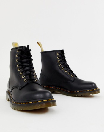 Dr Martens Faux Leather 1460 8-Eye Crne - Muške Čizme | 27609NLKP